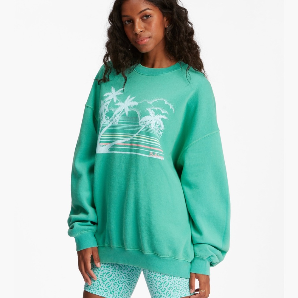 Brand new billabong crewneck “ride in oversized crewneck sweatshirt”